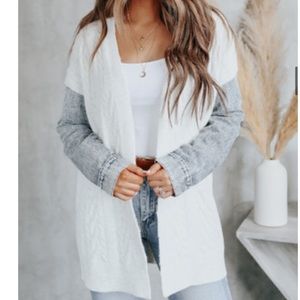 Jean Sleeve Cardigan